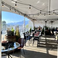 Nice covered patio  at Brie & Barrel in Port Alberni