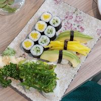 This vege sushi cost 349 Kč. at 3f by Mori in Brno