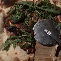 Vegan pizza  at Neighbourhood in Copenhagen