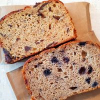 banana bread chocolate and blueberry at Green Club by Pottsalat in Dusseldorf