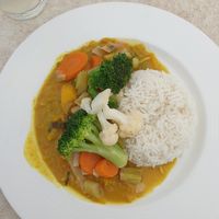 Vegetable curry at Panoramarestaurant Karren in Dornbirn