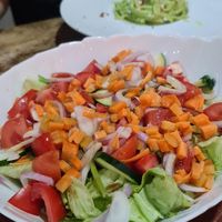 Individual salad  at Pane e Vino in Lentag