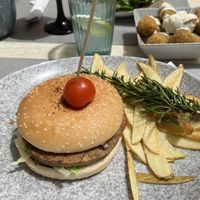 Hamburgo vegano  at Cristal in Mallorca