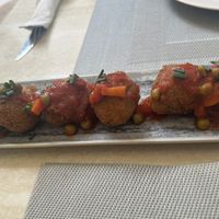 Vegan meatball tapas  at Cristal in Mallorca