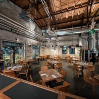 Der Restaurantbereich (leer, weil bereits geschlossen) at Hobenköök in Hamburg