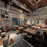 Der Restaurantbereich (leer, weil bereits geschlossen) at Hobenköök in Hamburg