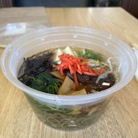 To-go container because I knew I wouldnt finish there  at Burosu Ramen in Los Angeles