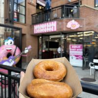 Freshly made donut  at Rock N Roll Donut Bar in Monterey