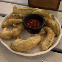 Avocado tempura  at Woking Dead in Cancun