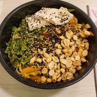 Tofu wasn't actually cooked... at Woking Dead in Cancun