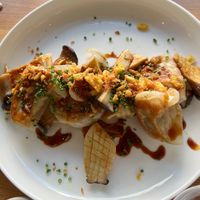 Vegan - Gyoza with Mushroom  at HYG Restaurant & Bar in Weggis