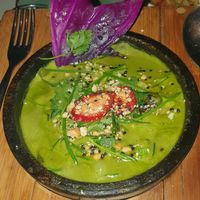 Curry verde vegano at Manaw in Mexico City
