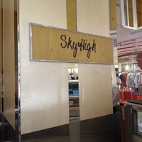 Front of the stand at Sky High - Shinjuku in Tokyo