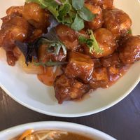 Sweet and sour tofuu  at Jungle in Hobart