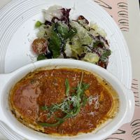 Lasagna. Geez I love tofu noodles    at Plantude 플랜튜드 in Seoul