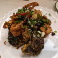 Side dish - fried tofu at Plantude 플랜튜드 in Seoul