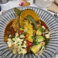Fried eggplant curry  at Plantude 플랜튜드 in Seoul