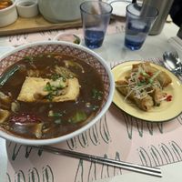 Signature Warm Noodle Soup set  at Plantude 플랜튜드 in Seoul