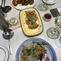 Tofu stir fry, gyoza, pad Thai   at Plantude 플랜튜드 in Seoul