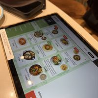 Menu on the iPad screenn  at Plantude 플랜튜드 in Seoul