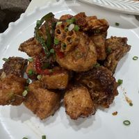 Platter mushroom, tofu, gangjeong   at Plantude 플랜튜드 in Seoul