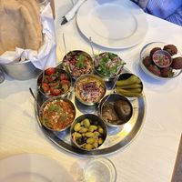 Cold mezze platter  at Shams El Balad in Amman
