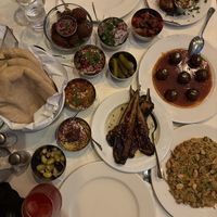 The full table  at Shams El Balad in Amman