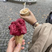 Johannisbeere Sorbet  at Cafe Firenze in Ravensburg