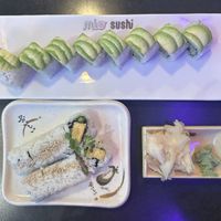 Green dragon veggie roll and tempura tofu roll. Sooooo good   #Veganuary at Mio Sushi in Camas