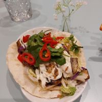 Tacos with seasoned mushroom filling . at Baguette Me Not in Karrinyup