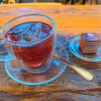 Fruit tea with apple & strawberry at Wilma Wunder Köln in Cologne