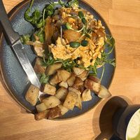 Scrambled tofu toast   at Harvest Food & Drinks in Jasper