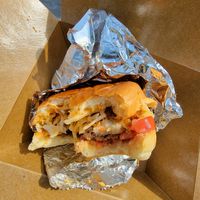 The spicy potato burger is amazing! at The Veganish - Cloud Kitchen in Saskatoon