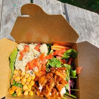 Chickpea salad bowl at The Veganish - Cloud Kitchen in Saskatoon