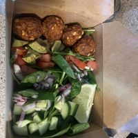 Falafel salad bowl   at The Veganish - Cloud Kitchen in Saskatoon