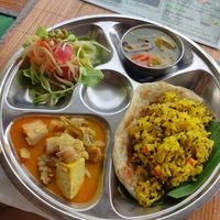 Curry daily set at Lamai Veggie in Koh Samui
