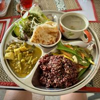 Daily set from menu 👌🤘✌️💚  at Lamai Veggie in Koh Samui