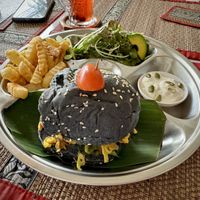 Burger 🥳😁  at Lamai Veggie in Koh Samui
