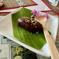 Homemade Bounty bar! 🏆  at Lamai Veggie in Koh Samui