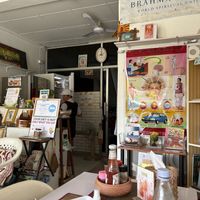Cute interior with friendly owner in the background   at Lamai Veggie in Koh Samui