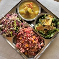 Yellow curry Set at Lamai Veggie in Koh Samui