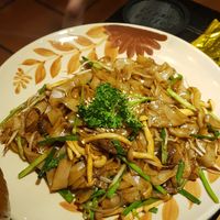 Fried flat noodle in black sauce at Shanti Veggie in Ho Chi Minh City