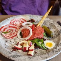 Veganes Tartar (leider mit einem Ei...) at Z'Matt in Bitsch