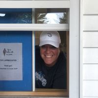 One of the owners   at Timbertown Ice Cream in Lewiston