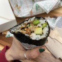 chicken burrito  at SushiDog - Seven Dials in London