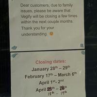 Closing dates at Vegify in Knoxfield