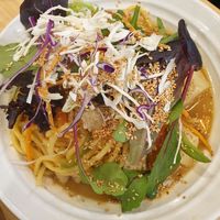 Hainanese noodles $16.00: yellow noodles w/delish slightly sour but subtle broth, would have liked more broth at Vegify in Knoxfield