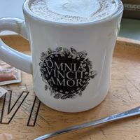 Large cappuccino. at Caffè Pascucci in Milan