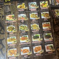 Menu side 1  at Pa Yod Shan Vegetarian Cafe in Chiang Mai