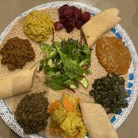 Mixed veggie platter   at Chercher in Footscray